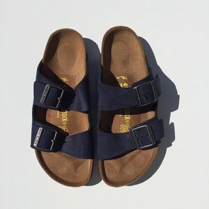 Navy Size 41 Birkenstocks